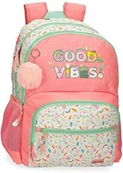 Plecaki - MOVOM Movom Good Vibes plecak szkolny z dwoma przegródkami, dopasowany do wózka, 33 x 46 x 17 cm, poliester, 25,81 l 32425D1 - miniaturka - grafika 1