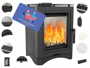 Piec Wolnostojący Stalowy Koza K5 150 + 4 - Piece wolnostojące - miniaturka - grafika 3