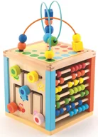 Zabawki interaktywne dla dzieci - Trefl kostka edukacyjna Wooden Toys - miniaturka - grafika 1