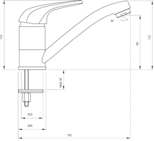 Deante Funkia BEF 026M - Baterie umywalkowe - miniaturka - grafika 3