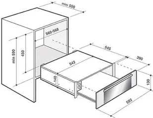 Szuflada grzewcza De Dietrich DWD7400B - Szuflady grzewcze - miniaturka - grafika 3