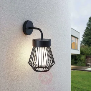 LINDBY Kinkiet zewnętrzny Vajana w kształcie klatki - Lampy ogrodowe - miniaturka - grafika 2