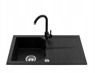 Laveo 6 kolorów Zlewozmywak Granitowy Duża Komora 20 cm - Zlewozmywaki - miniaturka - grafika 8