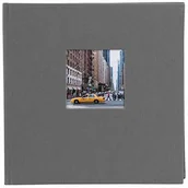 Albumy fotograficzne - goldbuch Goldbuch Bella Vista, album na zdjęcia z wycięciem na okno, 25 x 25 cm, 60 białych stron z pergaminowymi przekładkami, len, szary, 24 825 - miniaturka - grafika 1