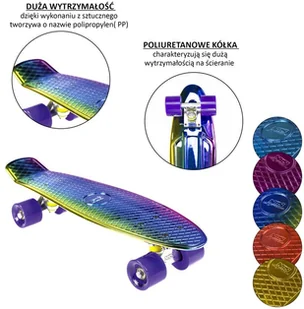 Nils Extreme Deskorolka Pennyboard niebieska Extreme abisal-16-45-053 - Deskorolki - miniaturka - grafika 10