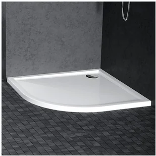 Novellini VICTORY A Brodzik półokrągły - 11,5cm 100 x 100 cm biały VINR10011-30 - Brodziki prysznicowe - miniaturka - grafika 2