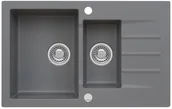 Zlewozmywaki - AXIS MOJITO 120 | Szary - miniaturka - grafika 1