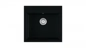 Zlewozmywaki - eos Zlewozmywak granitowy COMO czarny mat comoczm - miniaturka - grafika 1
