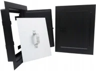 Akcesoria kominkowe - Drzwiczki Kominowe Czarny Mat 155*205MM Średnie - miniaturka - grafika 1