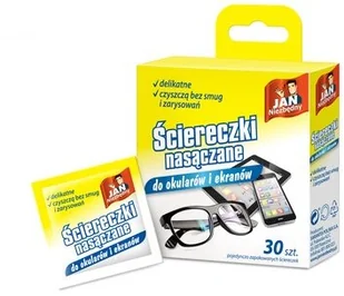 Jan Niezbędny ściereczki NASĄCZANE DO OKULARÓW 30 SZTUK (8571021508) - Ściereczki, gąbki, czyściki - miniaturka - grafika 2