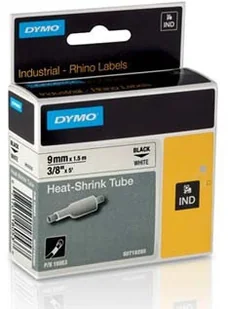 Dymo Rhino 18053, S0718280, 9mm x 1,5m czarny druk / biały podkład, taśma oryginalna - Papier do drukarek - miniaturka - grafika 2