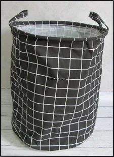 SKŁADANY MATERIAŁOWY KOSZ NA PRANIE ZABAWKI - Kosze na bieliznę - miniaturka - grafika 6