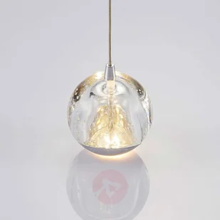 Lindby Designerska lampa wisząca złota ze szkłem  w tym 3-lampka LED - Hayley - Lampy sufitowe - miniaturka - grafika 5