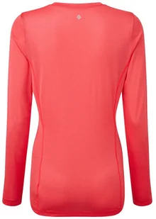 RONHILL RONHILL Koszulka do biegania damska z długim rękawem WOMENS TECH L/S TEE różowa - Bluzy sportowe damskie - miniaturka - grafika 2