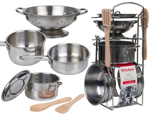 Duże Garnki Kuchnia Zestaw Dla Dzieci Naczynia XXL - Zabawki AGD - miniaturka - grafika 3