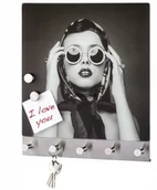 Wieszaki i stojaki - WIESZAK NA ODZIEŻ KLUCZE Z TABLICĄ MAGNETYCZNĄ 3 - miniaturka - grafika 1