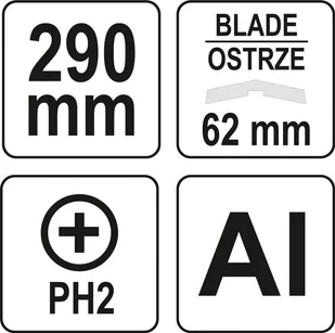 YATO CYKLINA METALOWA SZEROKOŚĆ OSTRZA 62 MM YT-75461 - Pozostałe narzędzia ogrodowe - miniaturka - grafika 4