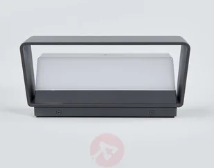 LAMPENWELT.COM Logan prosty, zewnętrzny kinkiet LED, IP65 - Lampy ogrodowe - miniaturka - grafika 4