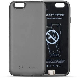 TelForceOne Battery Case Forever iPhone 6/6S 3000 mAh czarna GSM022048 - Powerbanki - miniaturka - grafika 3