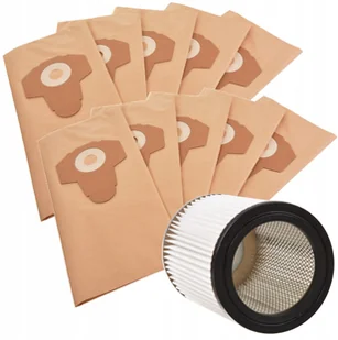 10x Worki + Filtr do Parkside Pwd 12 20 25 30 A1 - Worki do odkurzaczy - miniaturka - grafika 2