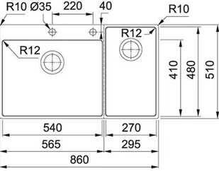 Franke BWX 220-54-2 - Zlewozmywaki - miniaturka - grafika 4