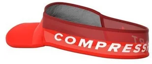 Compressport daszek ULTRALIGHT VISOR V2 czerwony - Czapki i chusty sportowe męskie - miniaturka - grafika 4