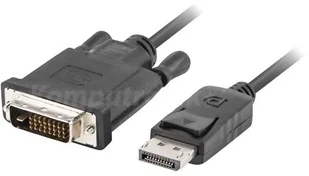Lanberg lanberg Kabel DisplayPort DVI-D 24+1 M/M 3m czarny (CA-DPDV-10CU-0030-BK) - Kable komputerowe i do monitorów - miniaturka - grafika 8