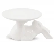 Tace i patery - Art-Pol PATERA Z ZAJĄCZKIEM CERAMIKA 10cm BIAŁA 111714 111714 - miniaturka - grafika 1