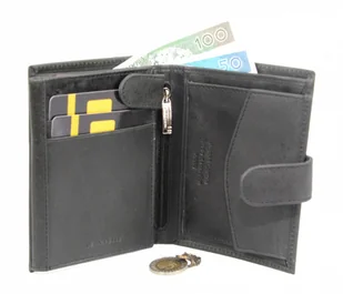 Pierre Cardin Portfel Męski Skórzany Skóra Licowa Duży Pionowy Z Zapięciem MATOWY VO02 326 A - Portfele - miniaturka - grafika 14