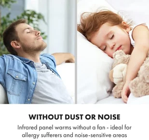 Klarstein Klarstein Wonderwall Air Infinite, grzejnik promiennikowy na podczerwień, 90 x 60 cm, 580 W, montaż ścienny, FB, białyKlarstein ACO10-WdwlAirInfnt58 - Ogrzewanie przenośne - miniaturka - grafika 7