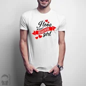 Gadżety dla niej i dla niego - - I love my really beautiful girl męska koszulka z nadrukiem - miniaturka - grafika 1
