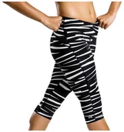 Spodnie sportowe damskie - FUNKITA FUNKITA spodenki biegowe damskie RAPID RACER TIGHT BLACK BONDAGE biało-czarne - miniaturka - grafika 1