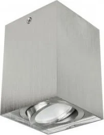 Maclean Punktowa oprawa natynkowa halogenowa GU10 MCE426 C/M, kolor szczotkowany matowy chrom, 80x80x115mm, kwadratowa, aluminiowa - Gniazdka elektryczne - miniaturka - grafika 2