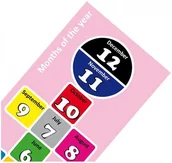 Pomoce naukowe - zzuple MEGA GRA-MONTHS OF THE YEAR-3 WERSJE JĘZYKOWE MONTHS OF THE VEAR - miniaturka - grafika 1