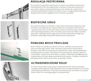 Besco Modern kabina asymetryczna 120x90x185cm grafit MA-120-90-G - Kabiny prysznicowe - miniaturka - grafika 4