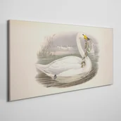 Obrazy i zdjęcia - PL Coloray Obraz na Płótnie Ptaki Zwierzęta Beżowy 100x50cm - miniaturka - grafika 1