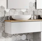 Szafki łazienkowe - Elita 167087 Look Komoda 60 1S biały połysk 167087 - miniaturka - grafika 1