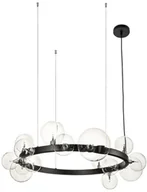 Lampy sufitowe - Orion Step into design Lampa wisząca kule czarna ring XC111-850 - Step Into Design XC111-850 - miniaturka - grafika 1