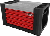 Wózki magazynowe - KS Tools 873.0004 PERFORMANCEplus nakładka na wózek warsztatowy P10TC z 4 szufladami 873.0004 - miniaturka - grafika 1