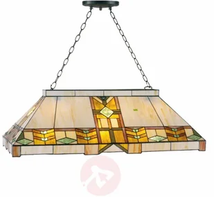 Clayre & Eef Lampa wisząca w stylu Tiffany Eddart - Lampy sufitowe - miniaturka - grafika 2