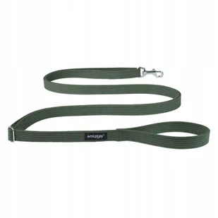 Ami Play Smycz Cotton Easy Fix S 300/1,5cm Khaki - Smycze dla psów Ami Play Smycz Cotton Easy Fix S 300/1,5cm Khaki - Smycze dla psów - miniaturka - grafika 1