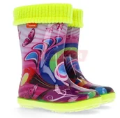 Buty dla dziewczynek - Demar Kalosze dziecięce HAWAI LUX EXCLUSIVE EA (20-27) - Mała 0448EA - miniaturka - grafika 1