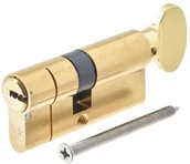 Zamki i wkładki - Yale Wkładka atestowana Max 30 x 35 mm G mosiądz 102103-3035-CK0201 - miniaturka - grafika 1