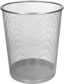 Kosze biurowe - MEMOBE Kosz na śmieci 18l  srebrny siatka metal Memobe - miniaturka - grafika 1