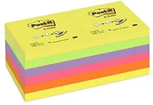 Etykiety samoprzylepne i bloki etykiet - Post-it Post-It r330 N12 W konkurencyjnej notatnik z-Notes, 76 X 76 MM, neonowy żółty,  zielony, różowy  lila,  ,  pomarańczowy, 12 bloki po 100 arkuszy R330N12 - miniaturka - grafika 1