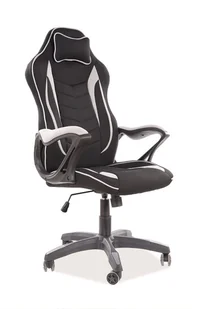 SIGNAL Fotel obrotowy ZENVO szary/czarny gamingowy OBRZENVOCSZ - Fotele gamingowe - miniaturka - grafika 2