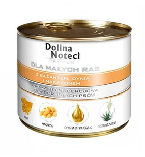 Dolina Noteci Premium Małe Rasy Z Bażantem Dynią I Makaronem 185g - Mokra karma dla psów - miniaturka - grafika 2