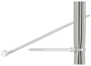 Wentronic Opaski kablowe 200 X 2,5 MM przezroczysty; 100 St. na opakowanie, biały 4040849170614 - Akcesoria do telefonów stacjonarnych - miniaturka - grafika 2