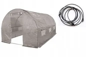 Szklarnie ogrodowe - 4iQ 4iQ Tunel Foliowy 2,5x4m Szary + System Zraszający 10m - miniaturka - grafika 1