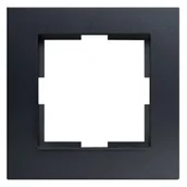 Klawisze i ramki - Viko Panasonic Ramka 1-krotna Panasonic Novella czarny 92180651M - miniaturka - grafika 1